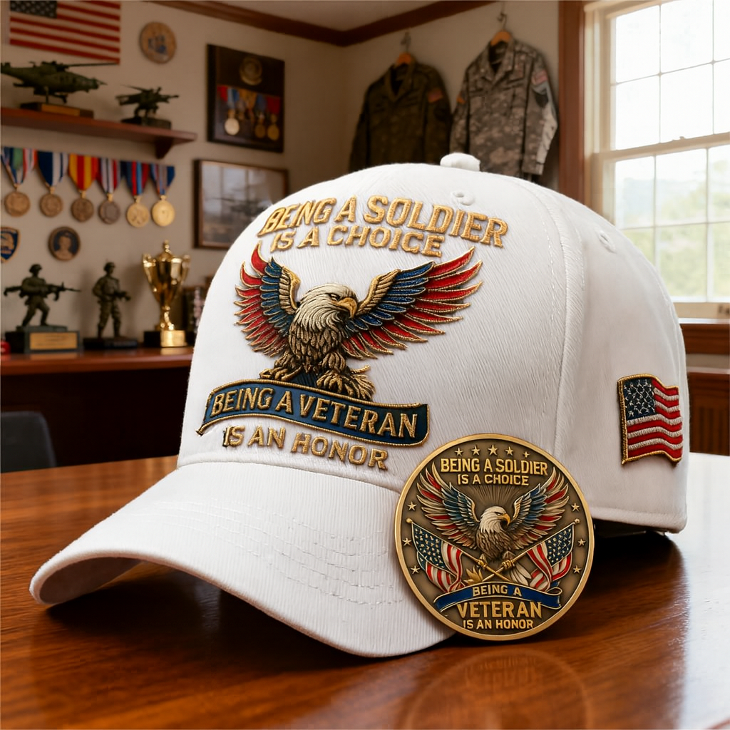 🏆Flash Sale 60% OFF - 🦅 “Being a Soldier, Being a Veteran” Commemorative Set 🇺🇸✨ — A Tribute to Duty, Courage, and Honor 