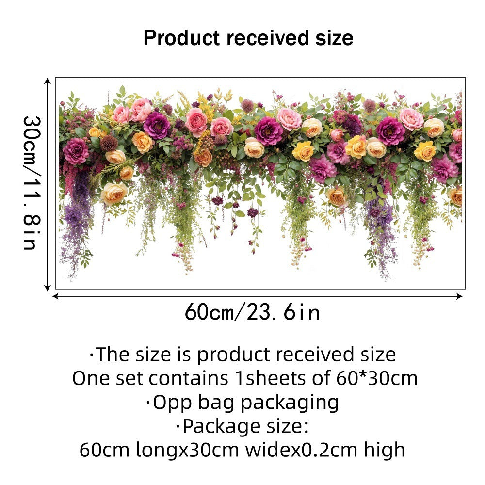 🔥Last Day Sale 🎁50K+ SOLD! ✨💐Colorful Floral Bouquet Window Sticker🖼️