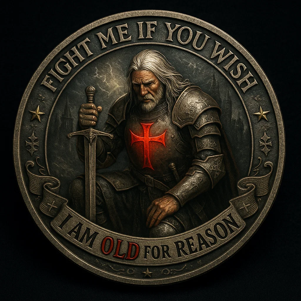 ⚔️ “Old Knight – Honor Endures” Commemorative Coin 🛡️