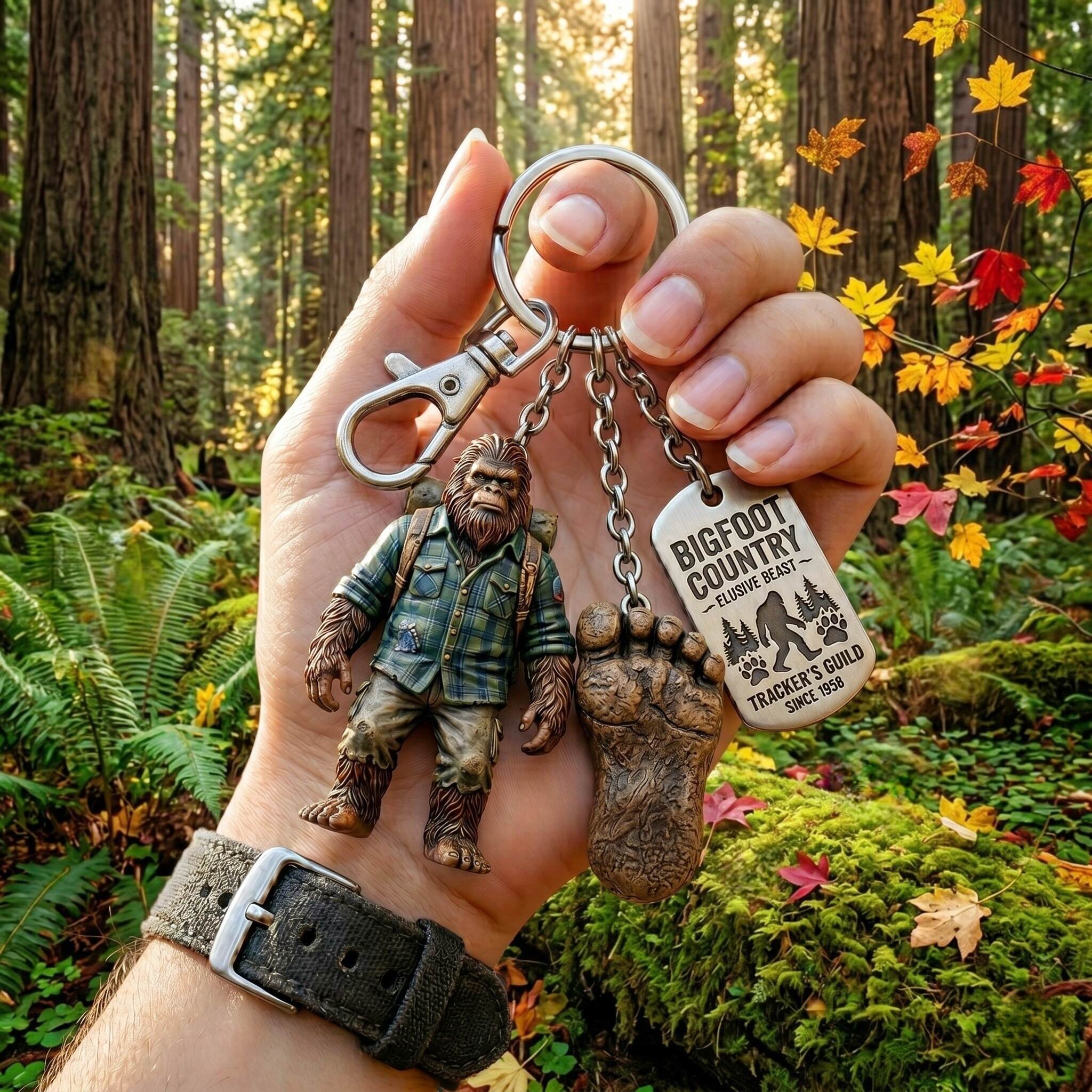 😮🦶Bigfoot Pathfinder Adventure Keychain