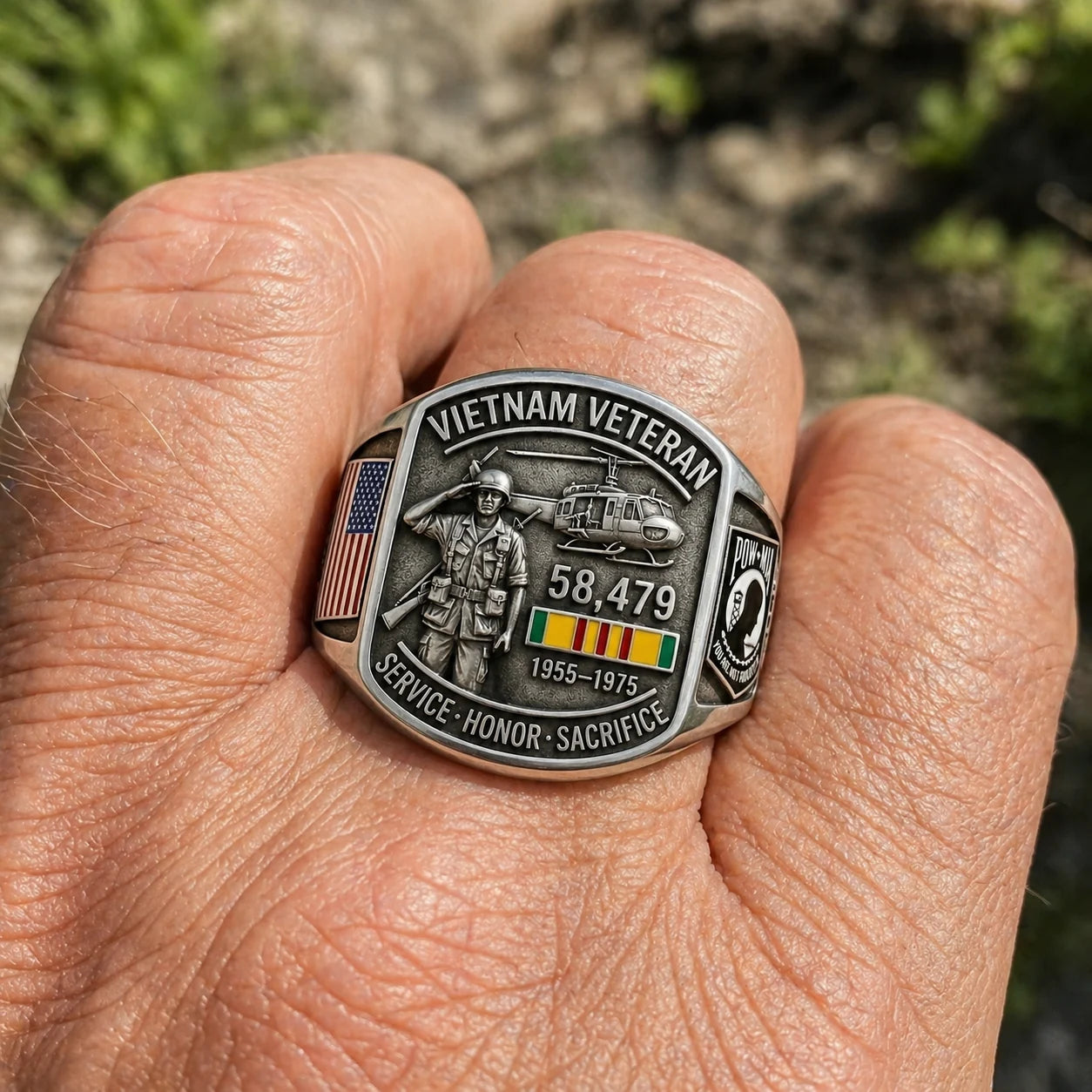 Vietnam Veteran Tribute Commemorative Ring