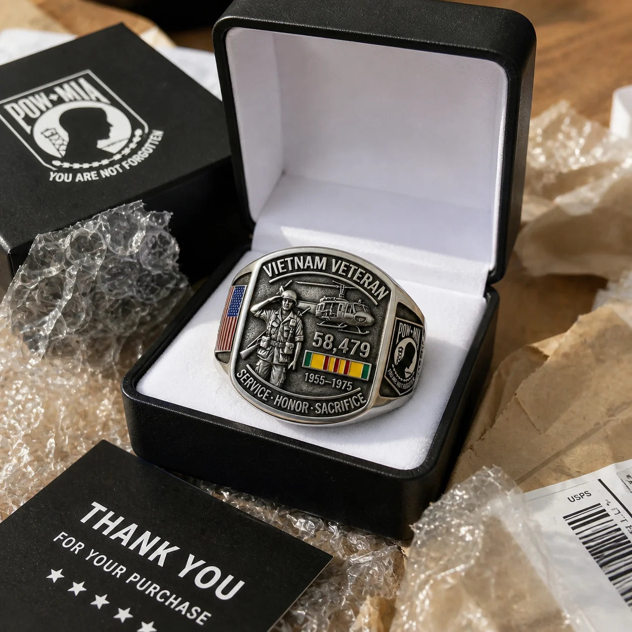 Vietnam Veteran Tribute Commemorative Ring