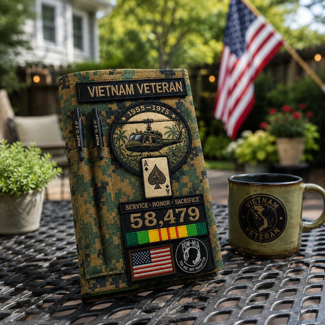 🔥LAST DAY 49% OFF - 🎖️Vietnam Veteran Tactical Journal Notebook