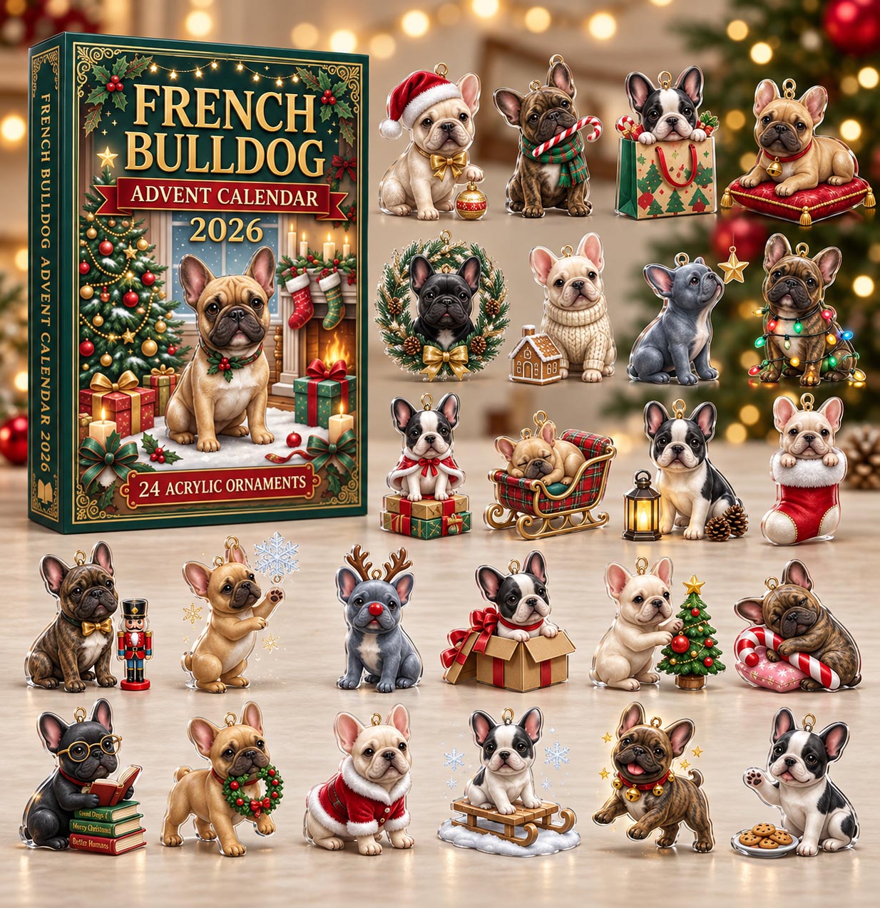 French Bulldog Christmas Advent Calendar 2026 