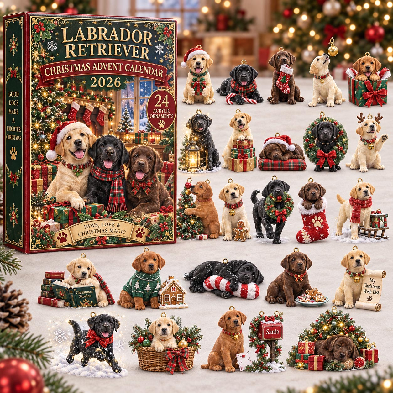 Labrador Retriever Christmas Advent Calendar 2026 