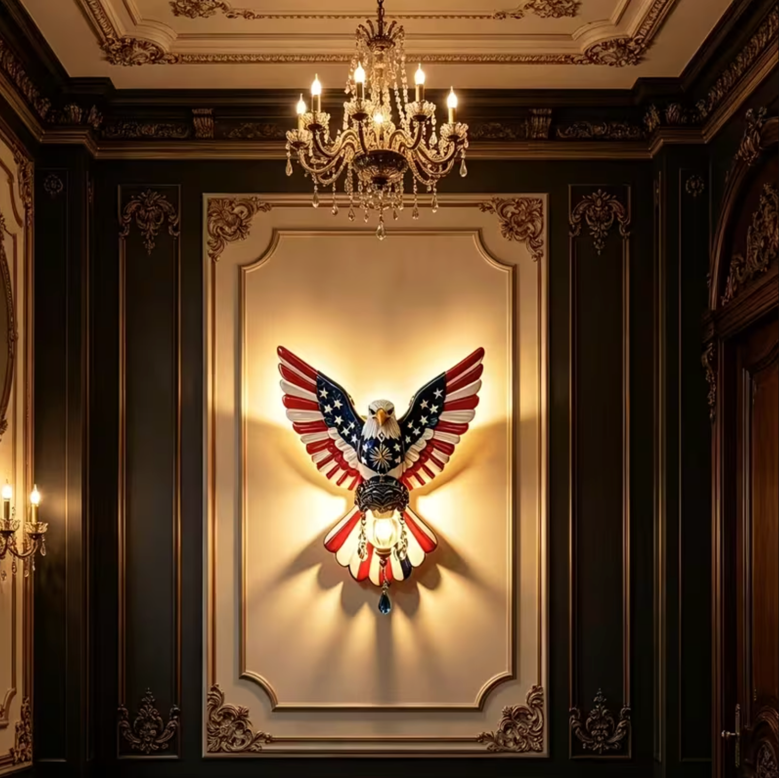 Patriotic Eagle Wall Lamp