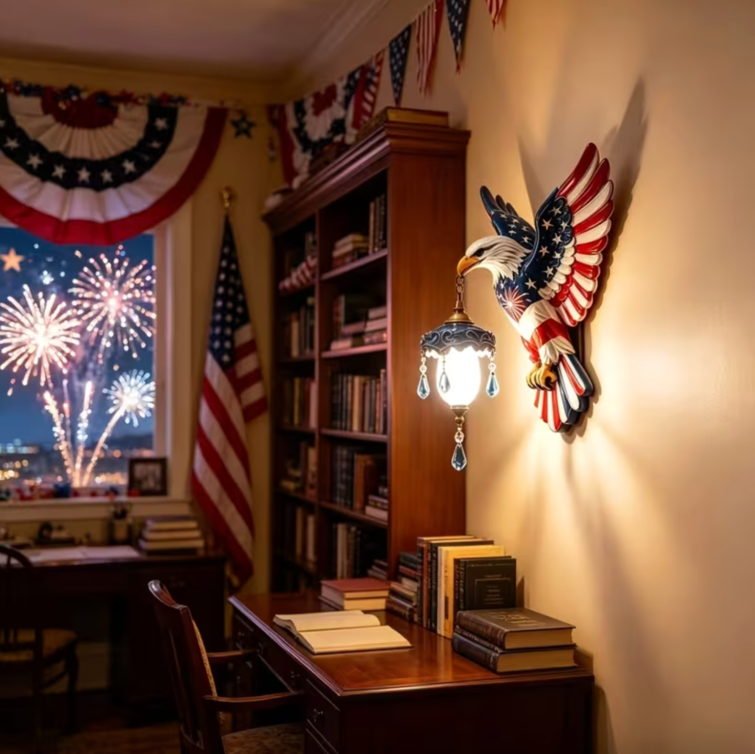  Patriotic Eagle Wall Lamp