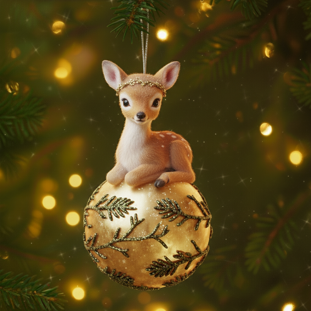 🎄🦌 Christmas Animal Ornament Balls