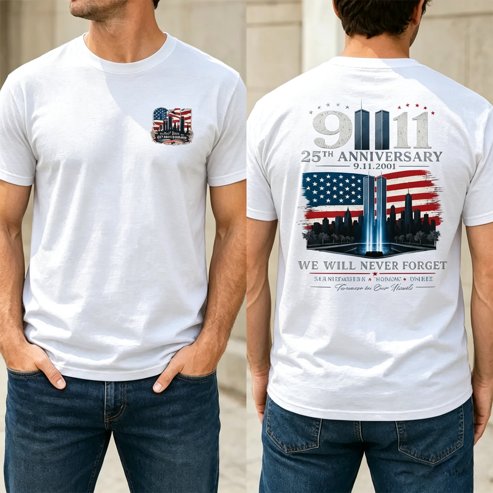Never Forget September 11 T-Shirt/ Hoodie