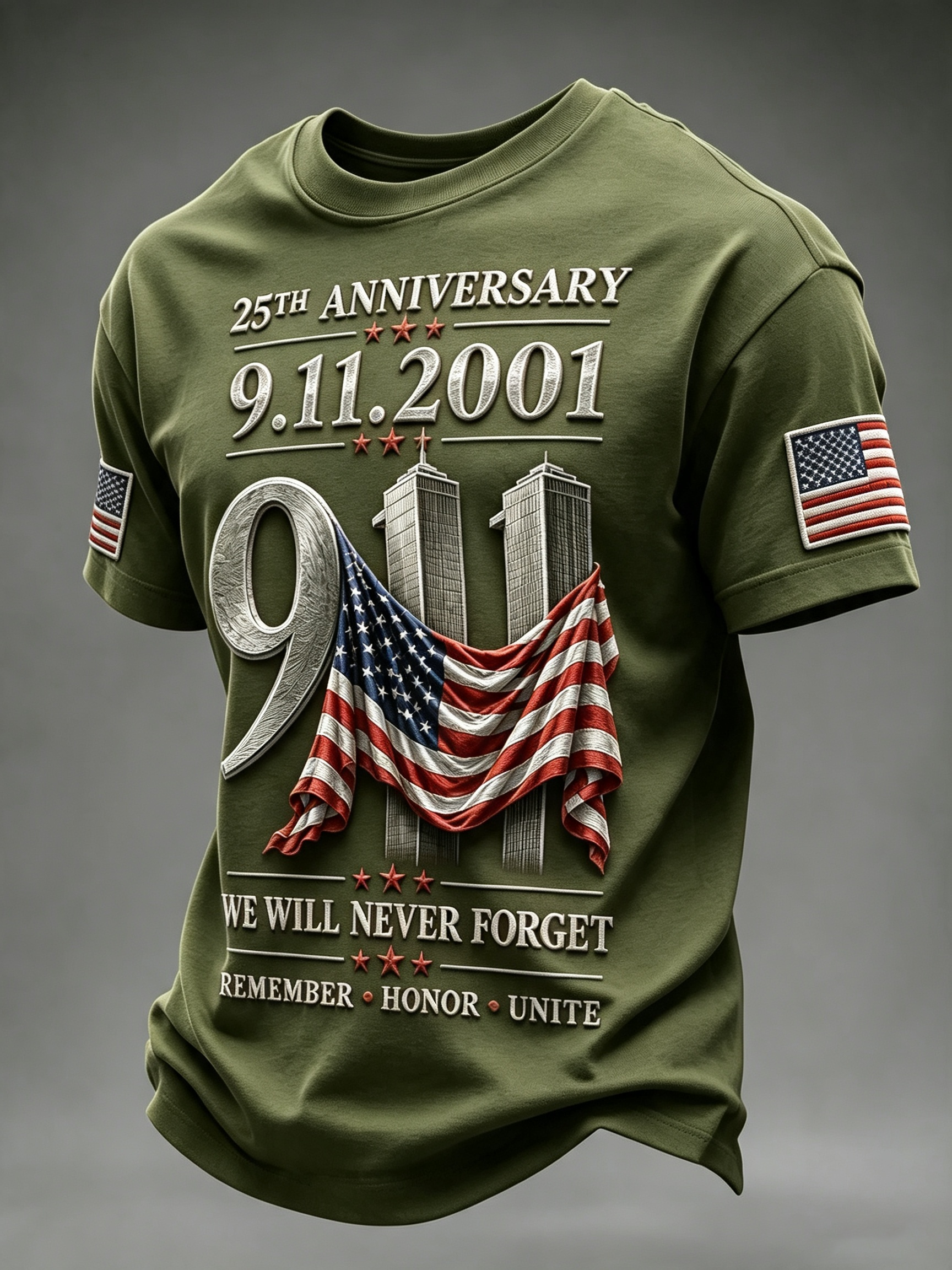 Men's America Printed T-shirt