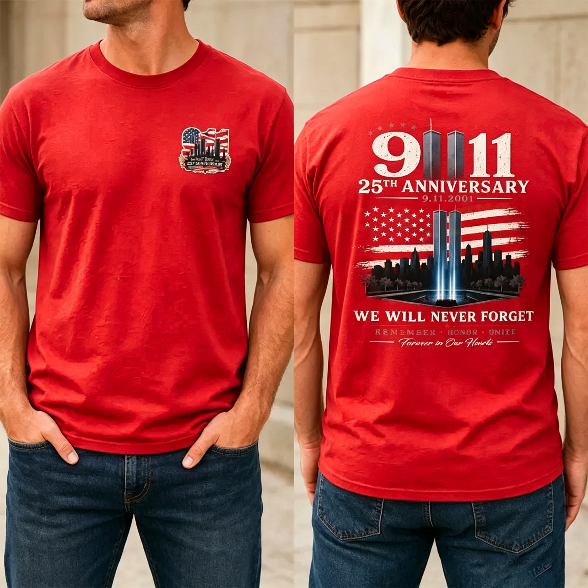 Never Forget September 11 T-Shirt/ Hoodie