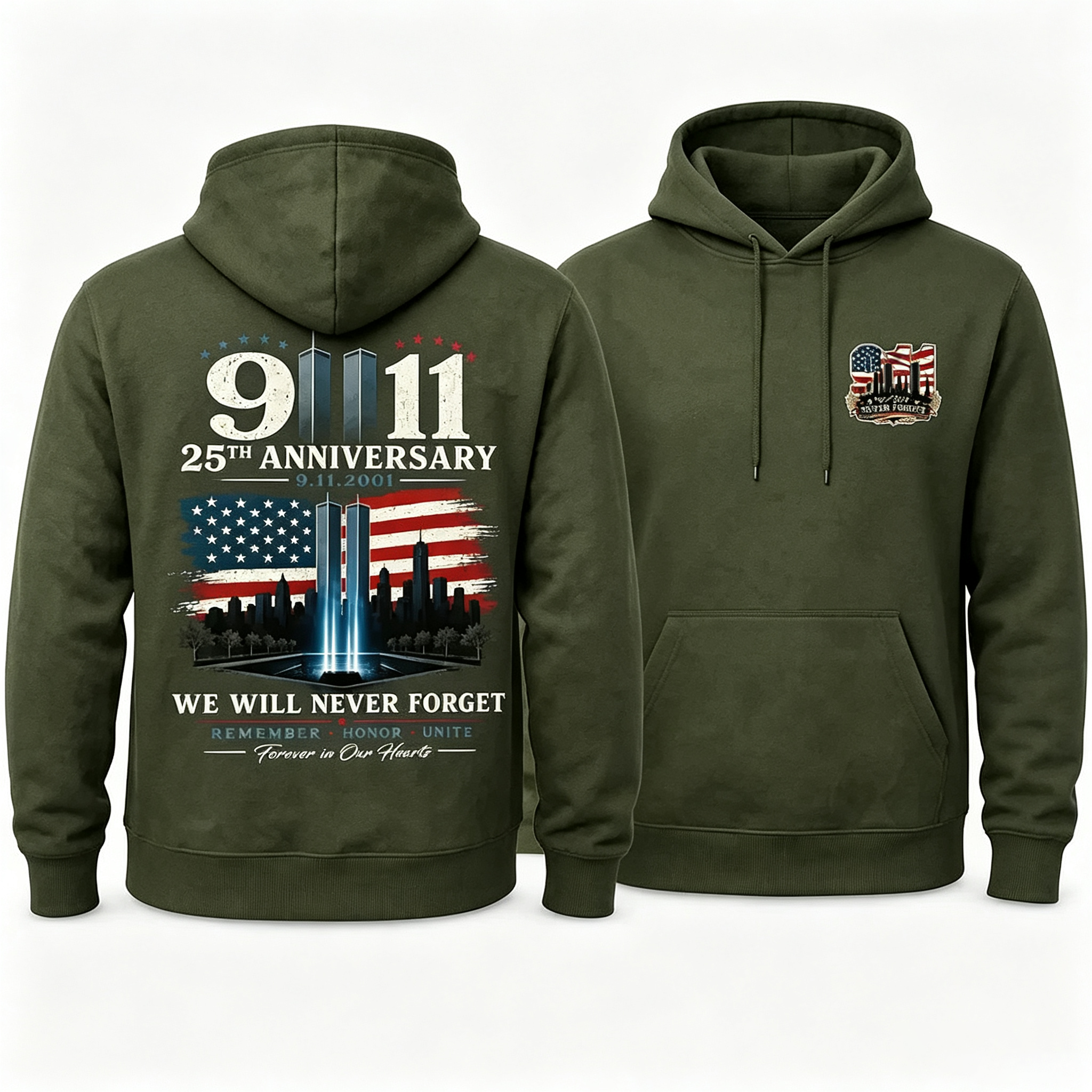 Never Forget September 11 T-Shirt/ Hoodie