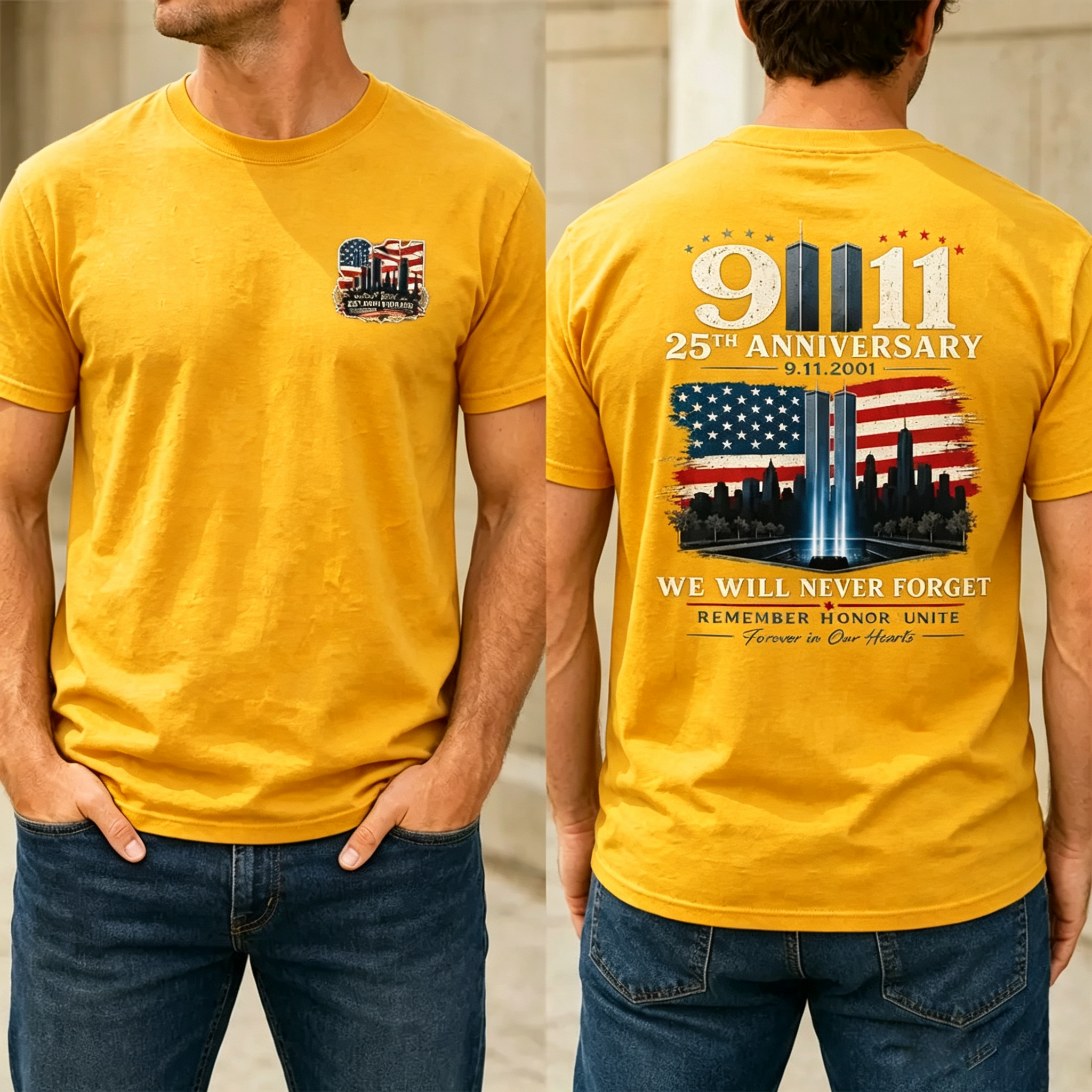 Never Forget September 11 T-Shirt/ Hoodie