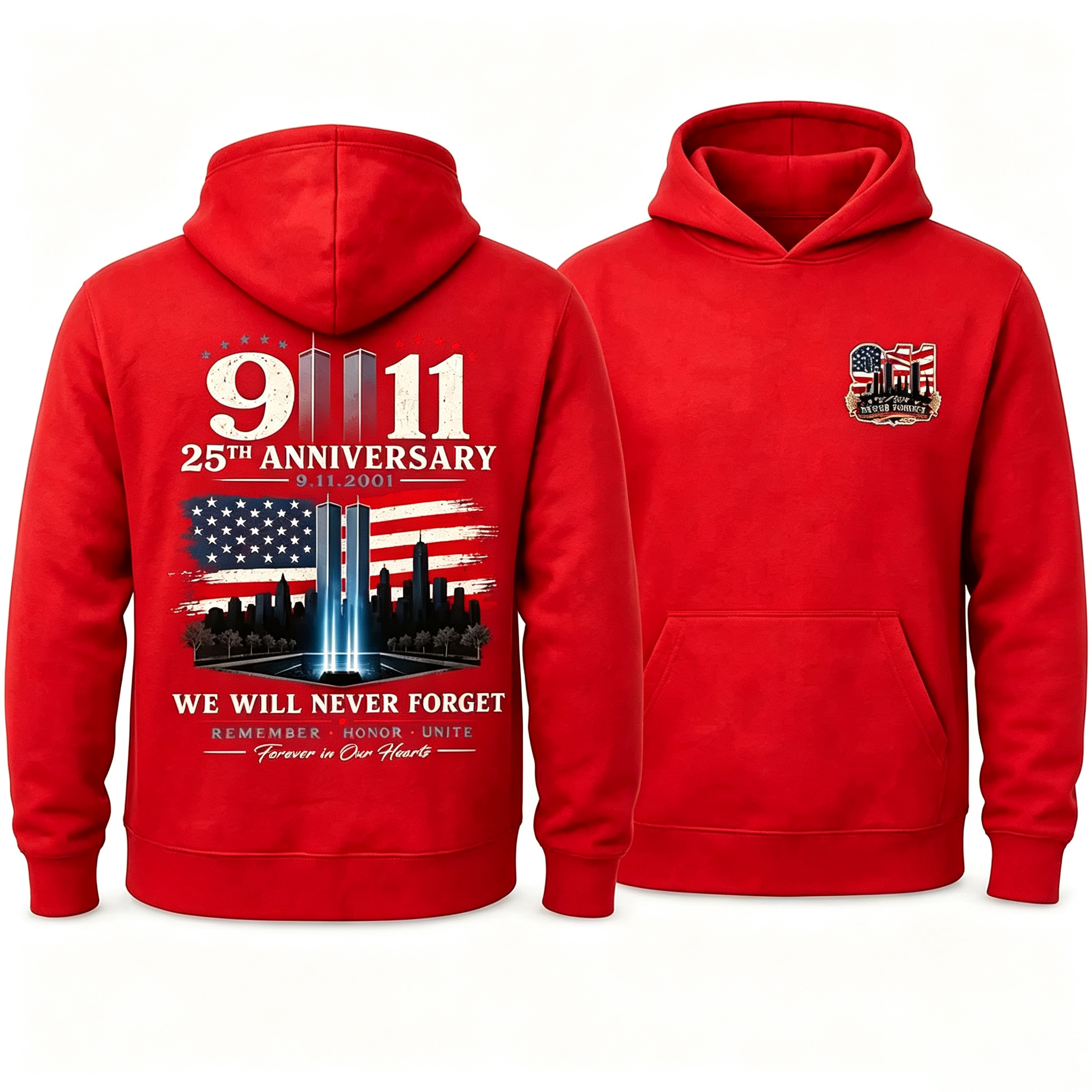 Never Forget September 11 T-Shirt/ Hoodie