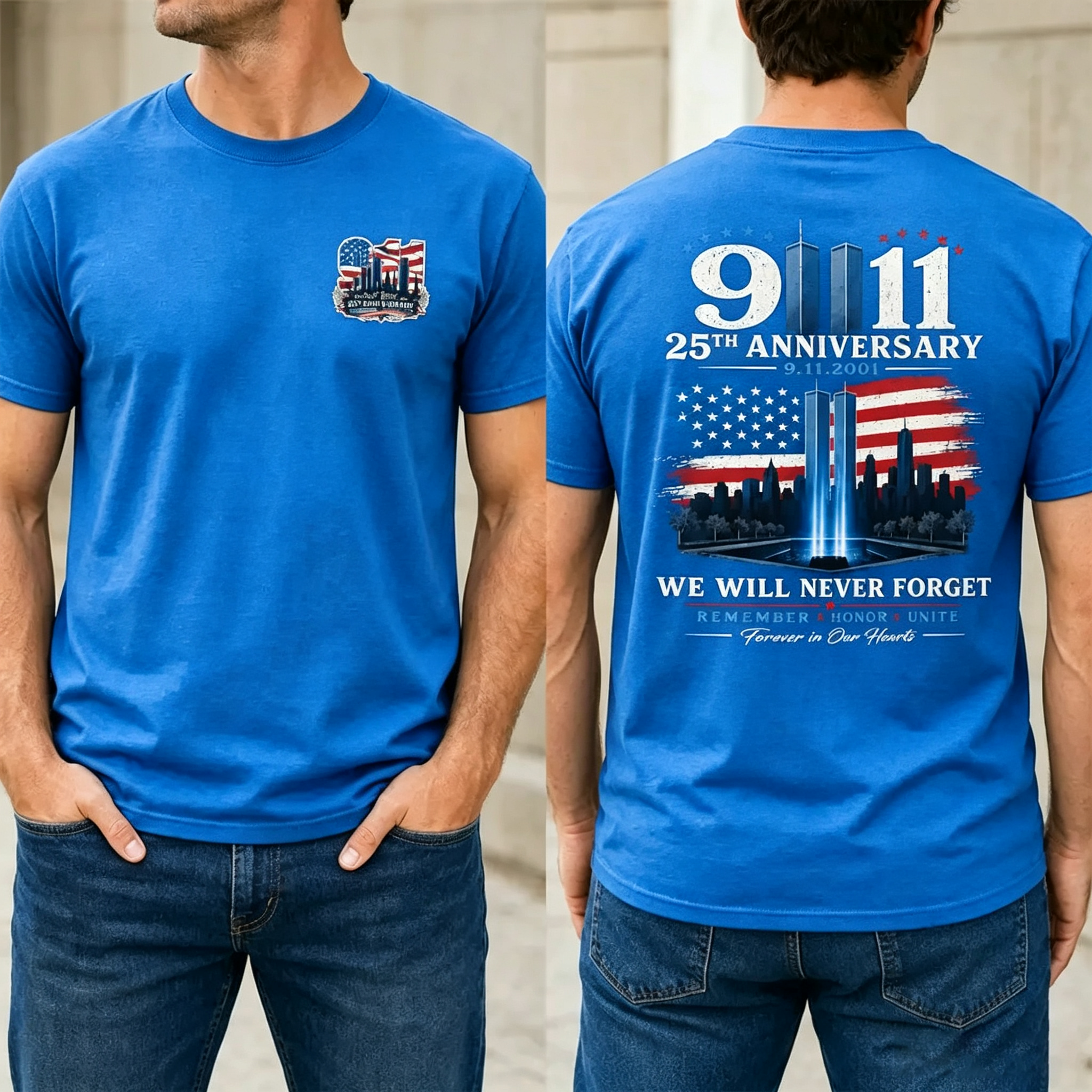 Never Forget September 11 T-Shirt/ Hoodie