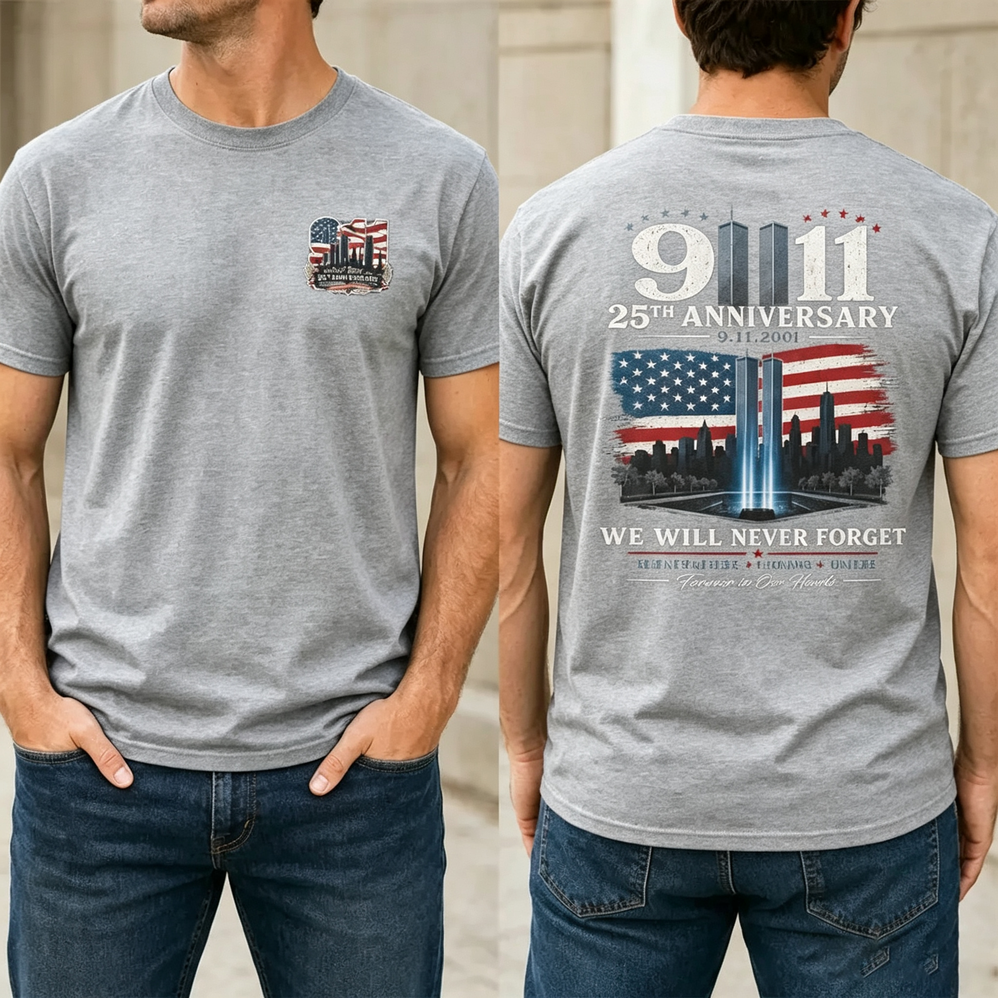 Never Forget September 11 T-Shirt/ Hoodie