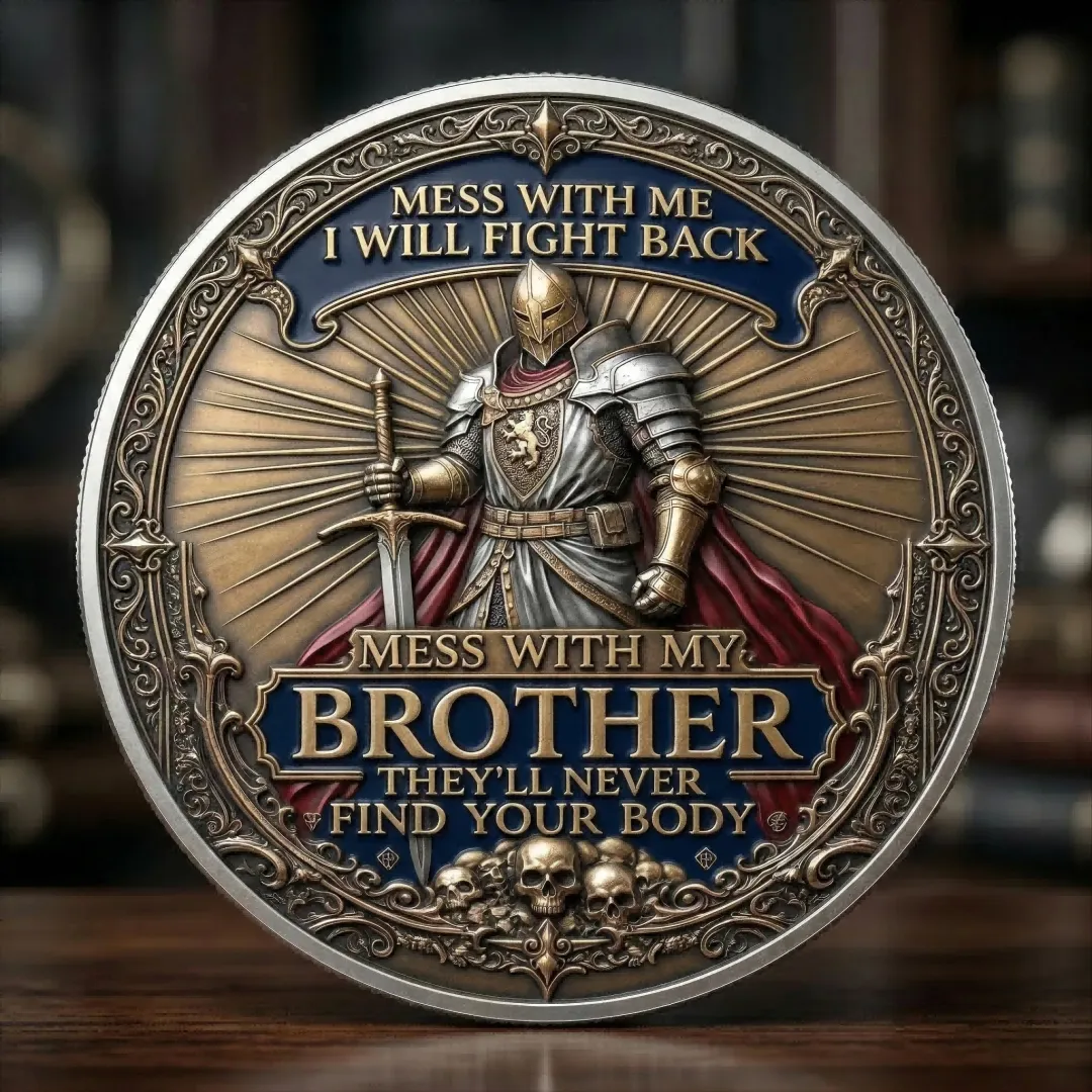 🏆Last Day 60% OFF - Brotherhood Warriors Commemorative Challenge Coin ⚔️🛡️🪙
