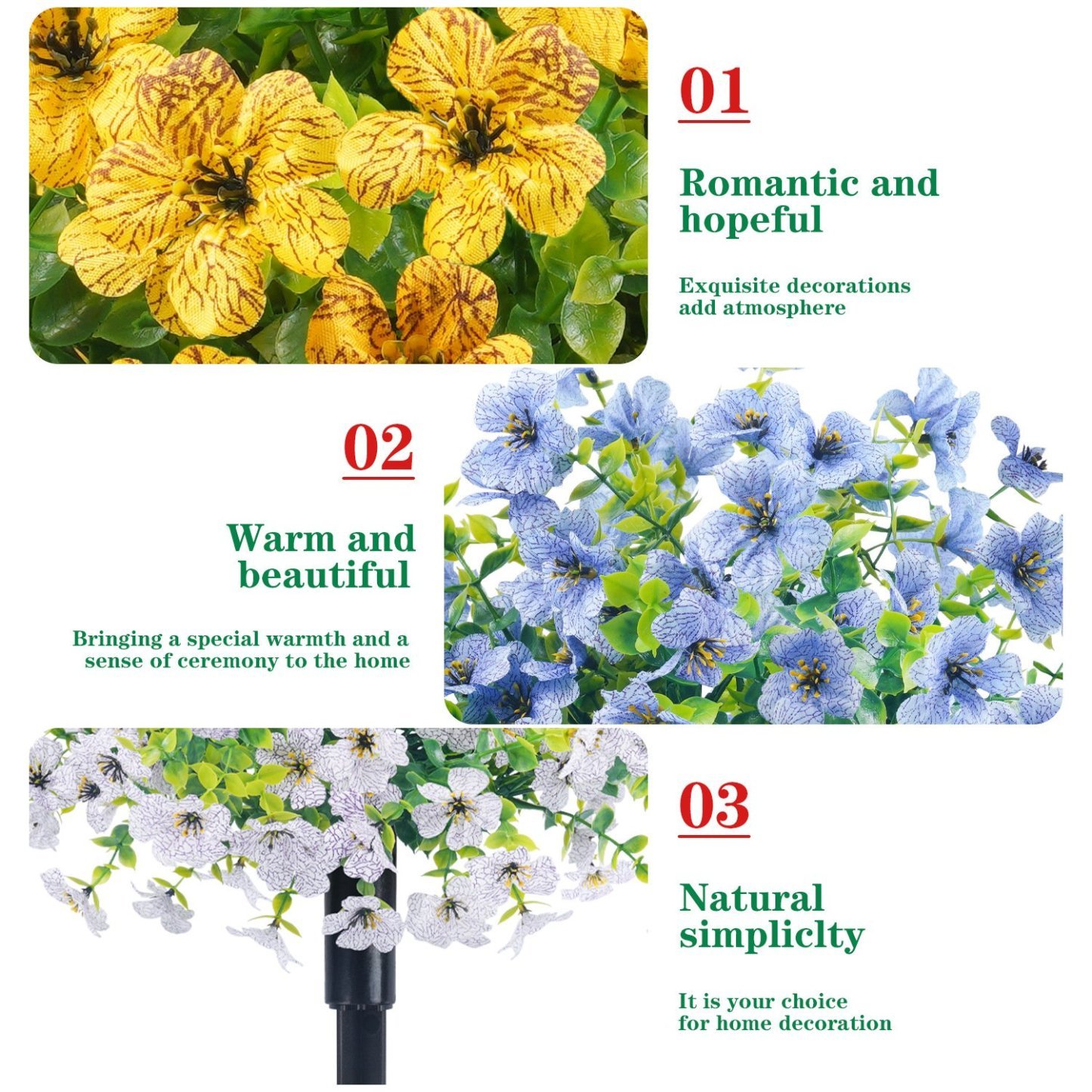 🔥Outdoor/Indoor UV Resistant & Waterproof Artificial Flower Decor ✅