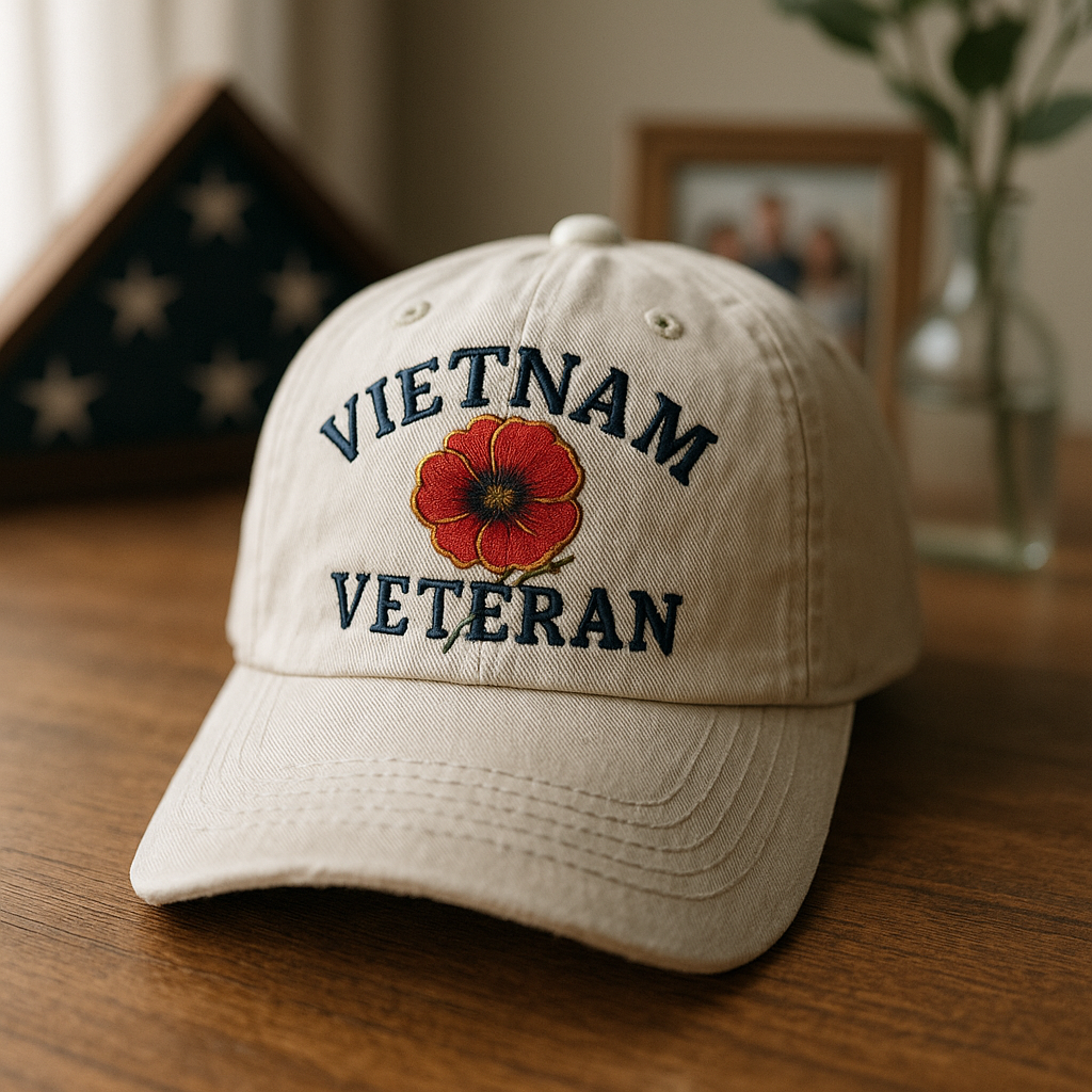 Vietnam Veteran Poppy Cap