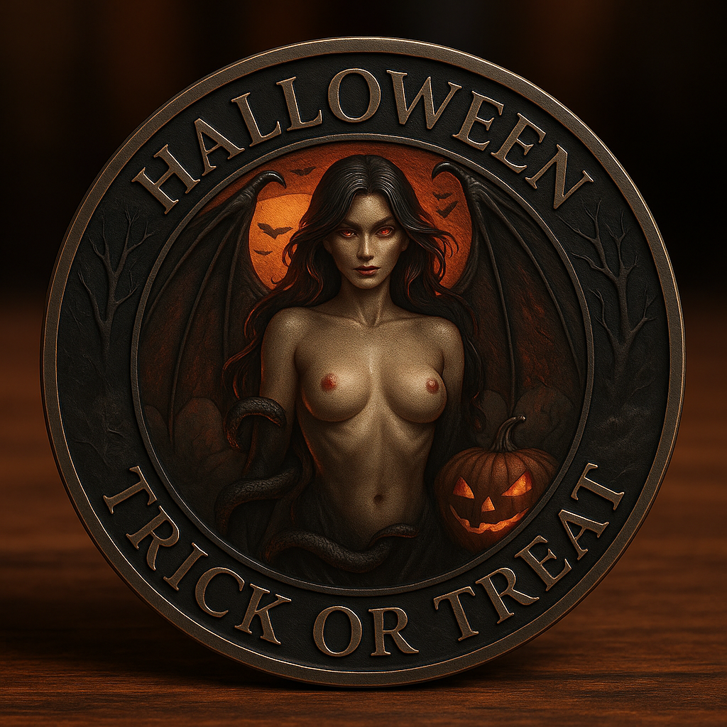 🔥Time-Limited Offer on - Halloween Trick or Treat Demon & Serpent Coin