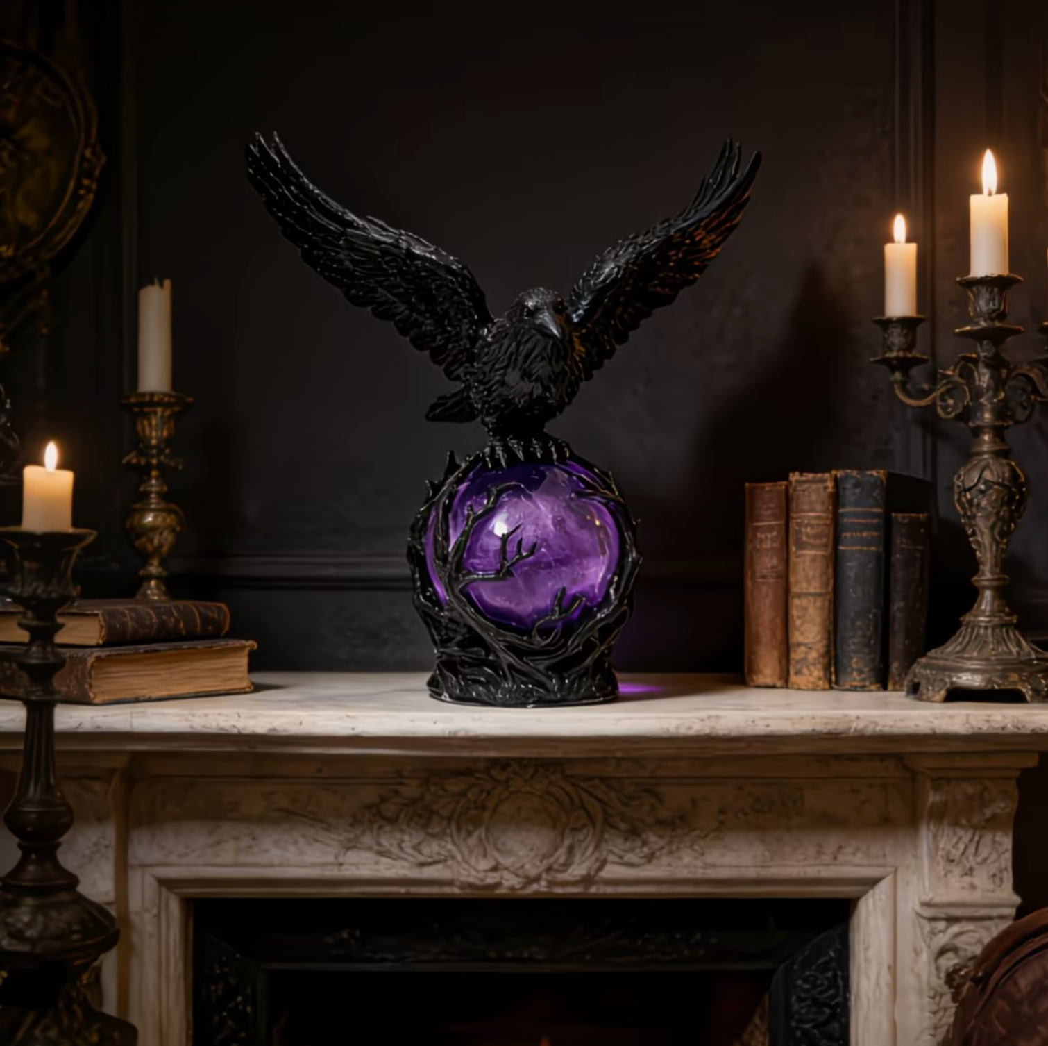 Gothic LED Lamp Moonlight Ofthe Crow