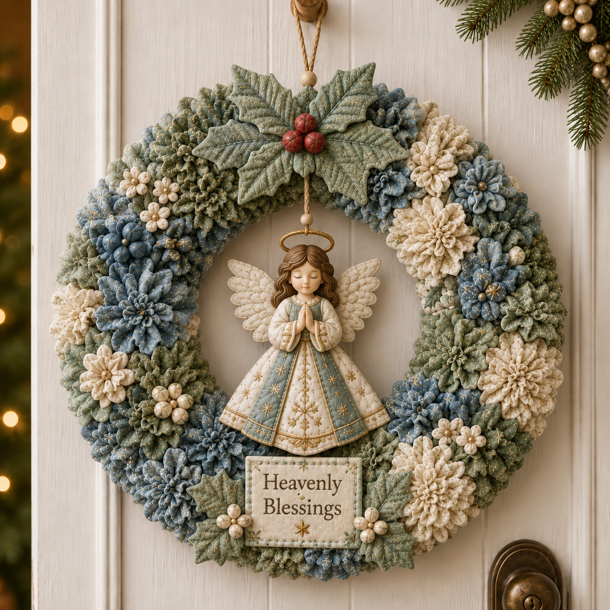 🔥49% Off Last Day - 🔥🎄 3D Fabric Poke Wreath DIY Kit2