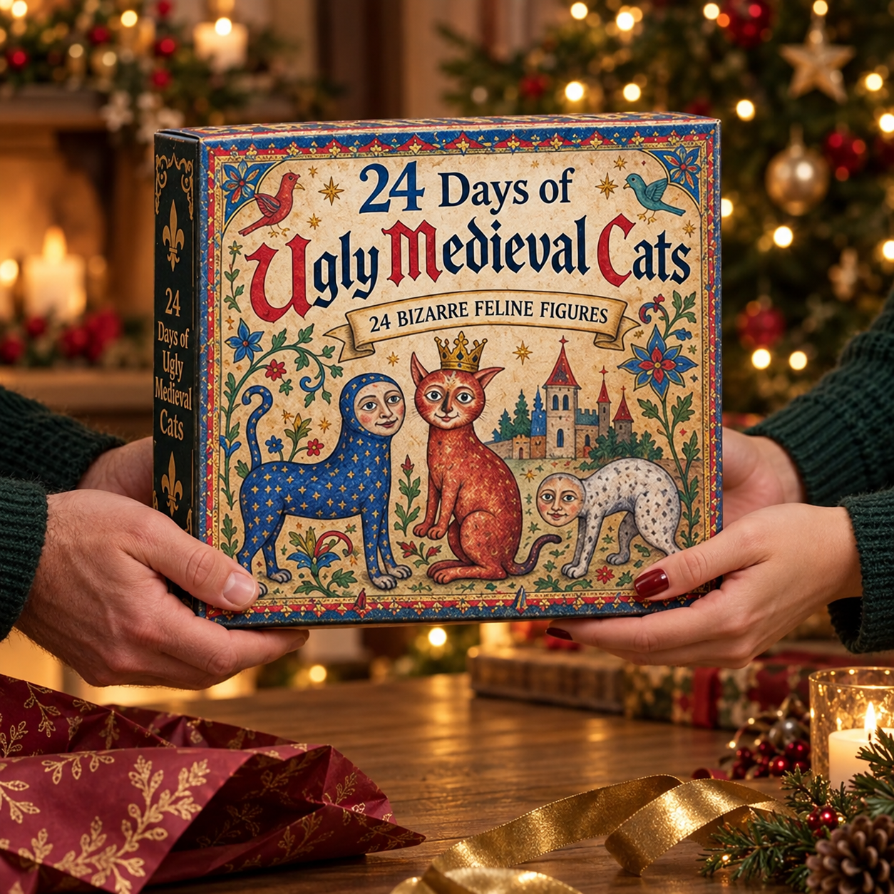 🐈🏰 24 Days of Ugly Medieval Cats – Hilariously Weird Cat Advent Calendar 2026