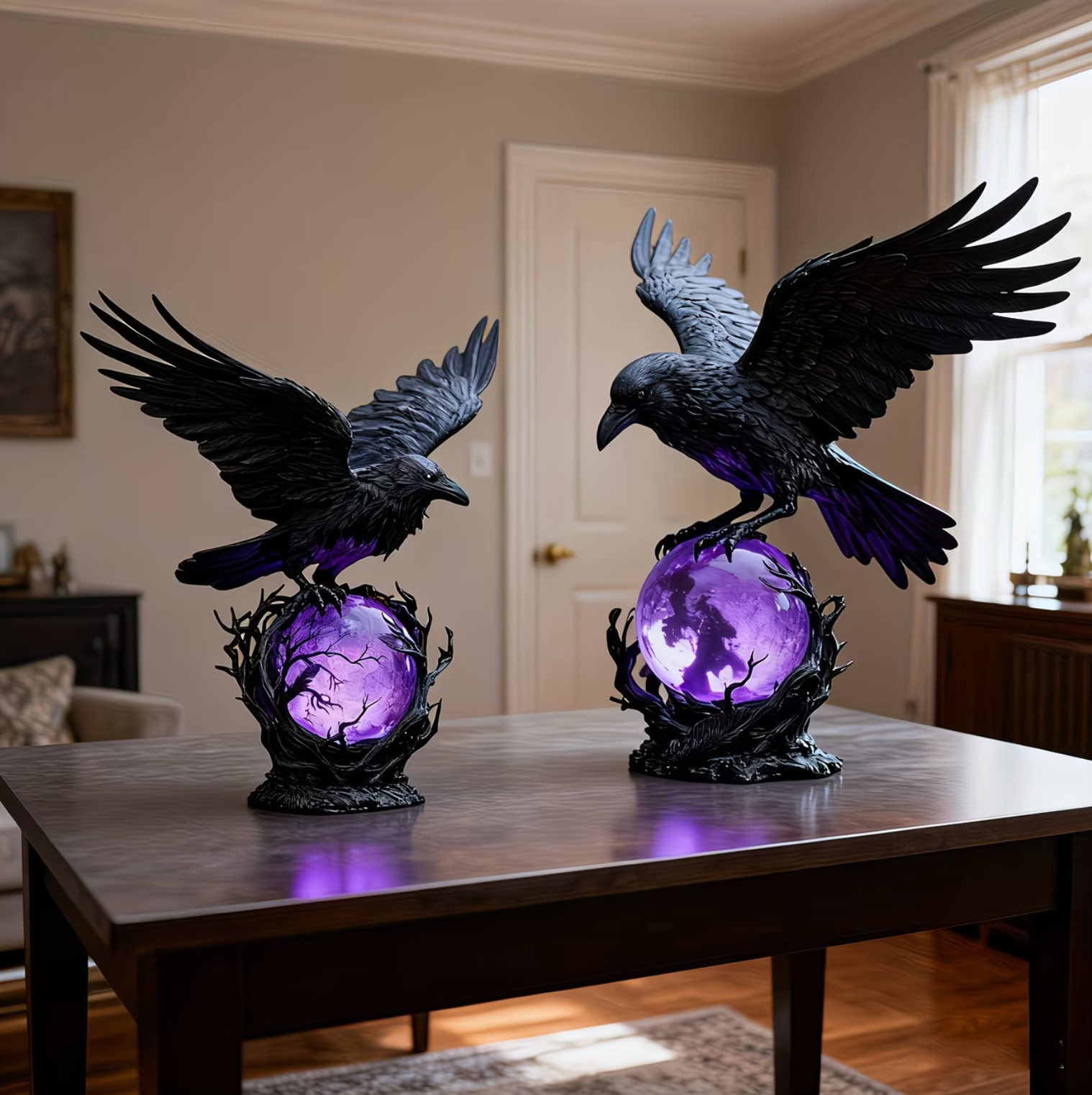 Gothic LED Lamp Moonlight Ofthe Crow