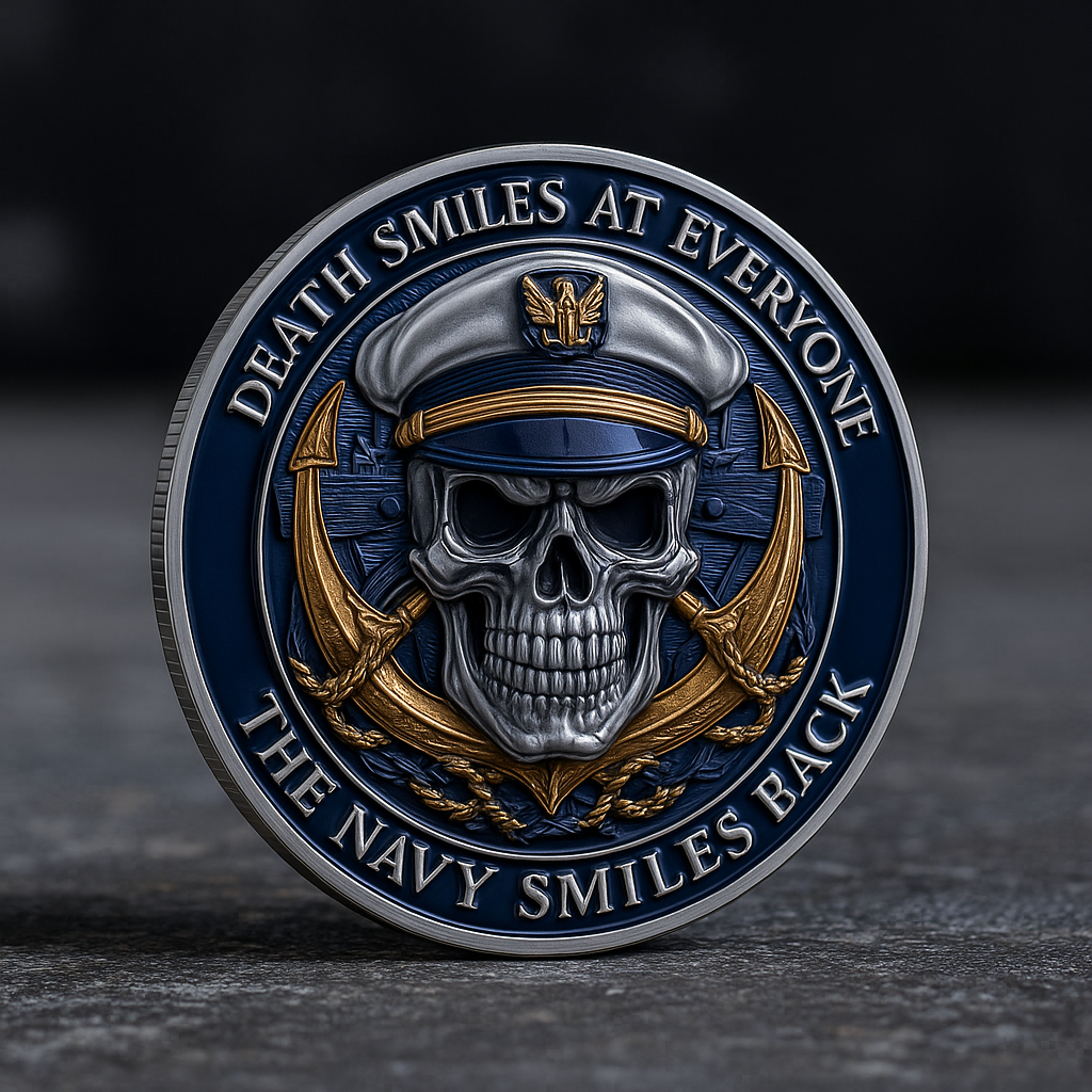 “The Navy Smiles Back” Challenge Coin