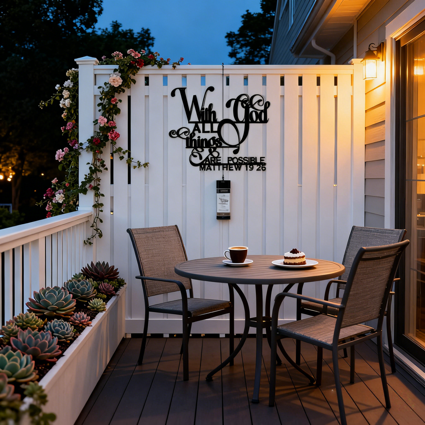 With God, All Things Are Possible – Metal Wall Art