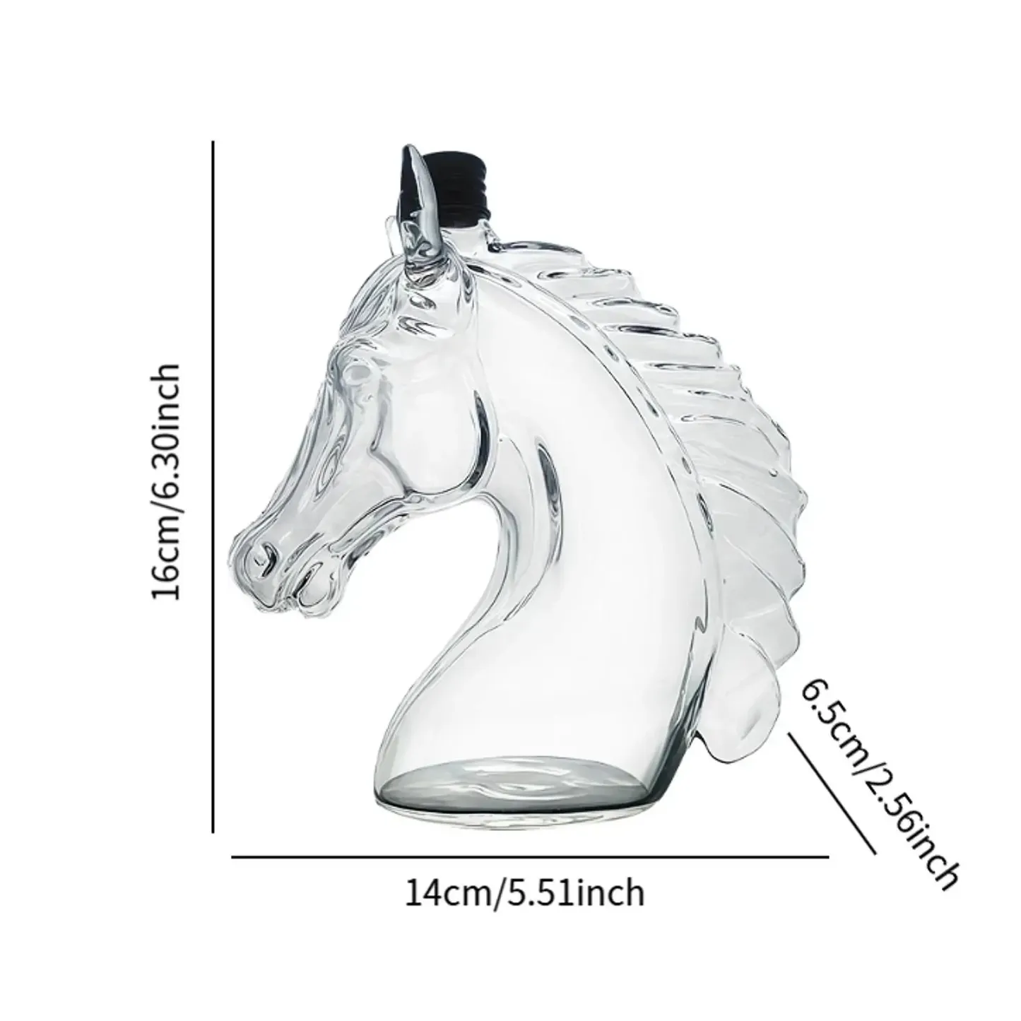 🐎 Majestic Horse Head Whiskey Bottle