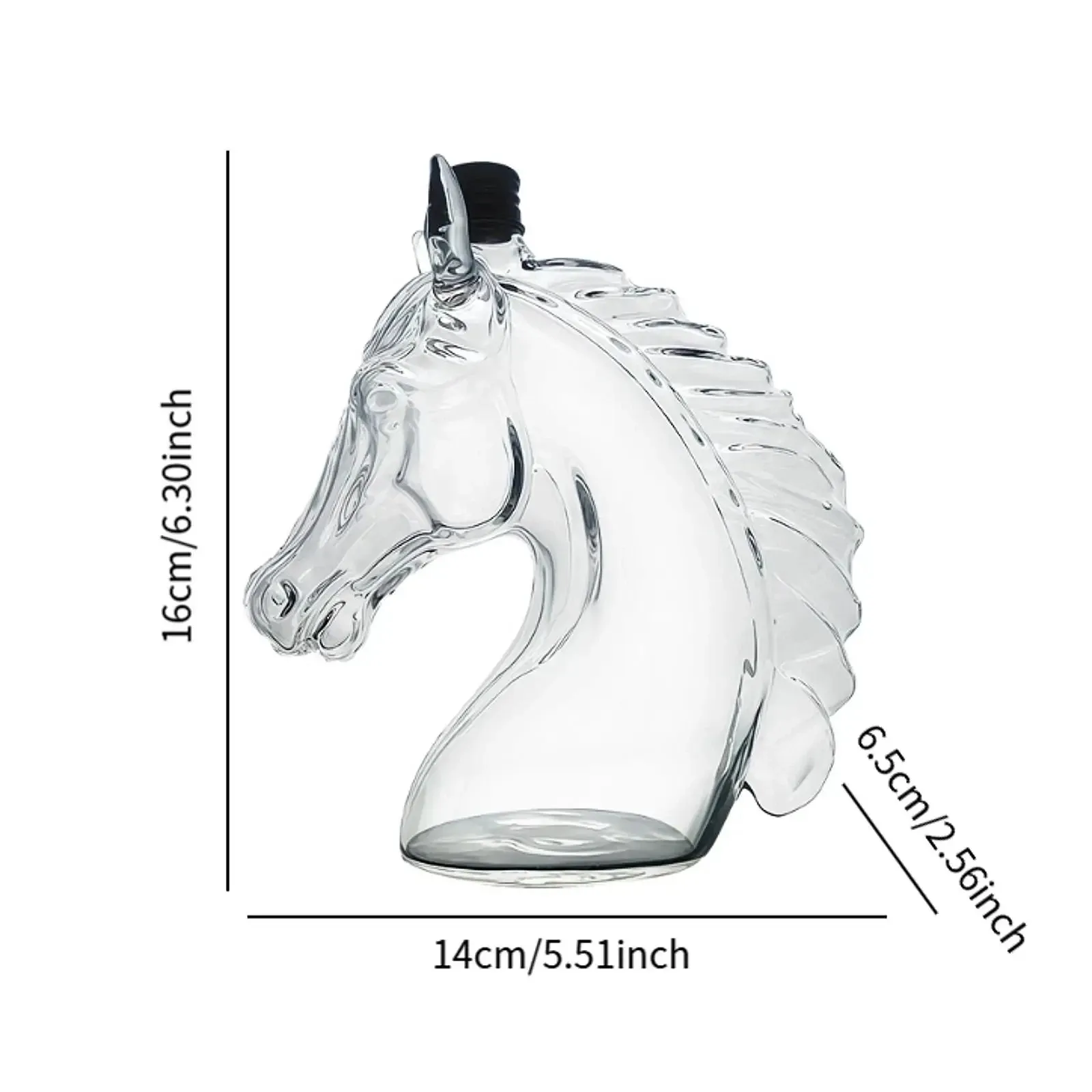 🐎 Majestic Horse Head Whiskey Bottle
