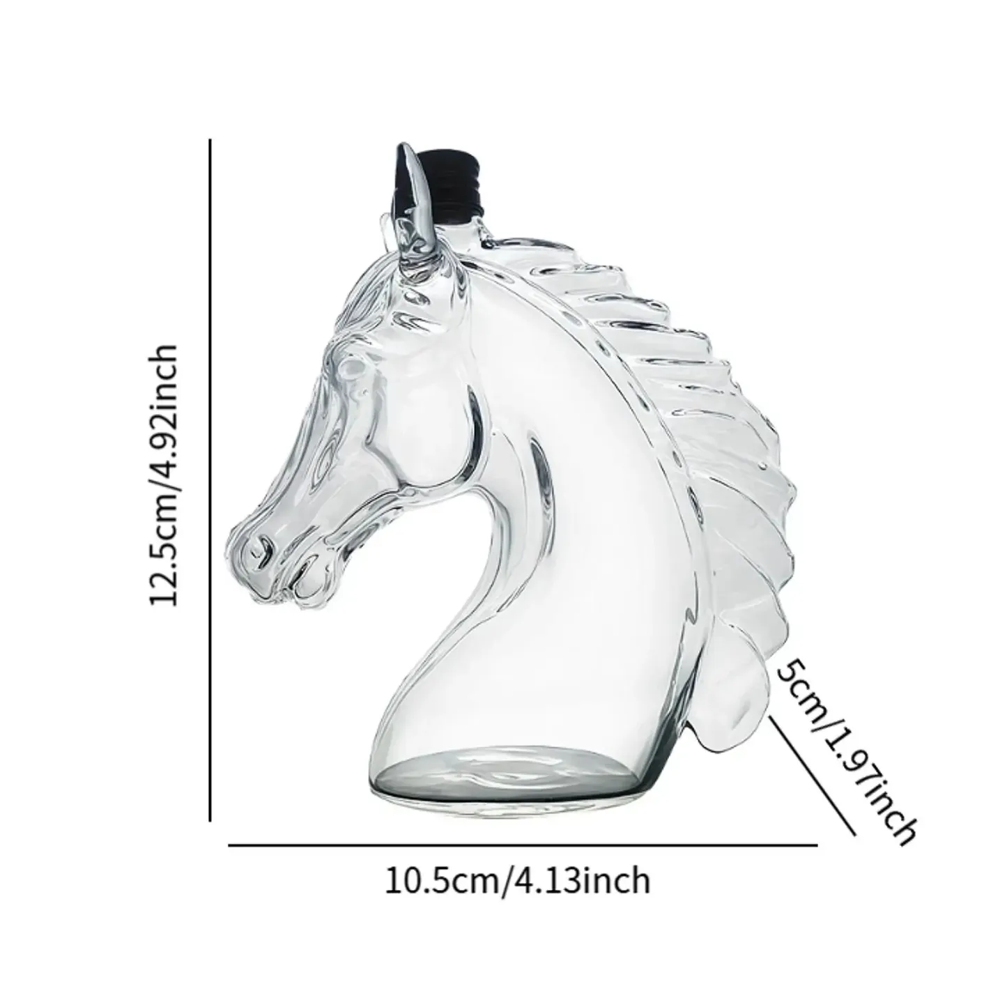 🐎 Majestic Horse Head Whiskey Bottle