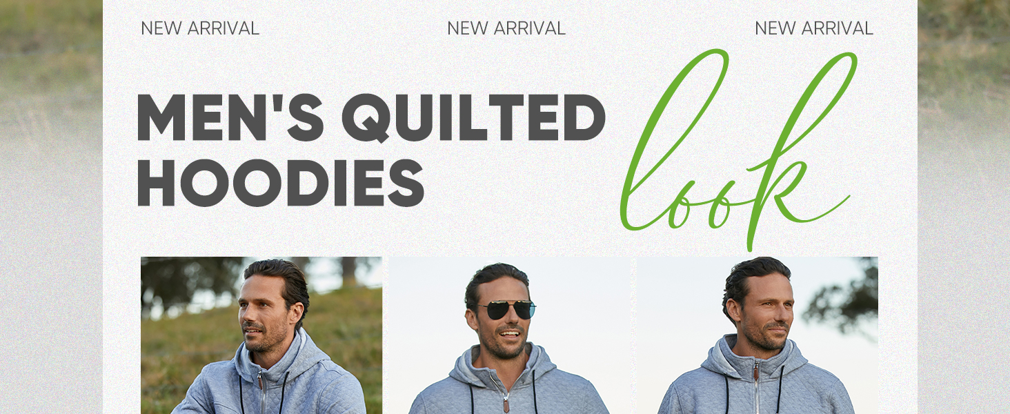 JMIERR Men's Quilted Sweatshirt