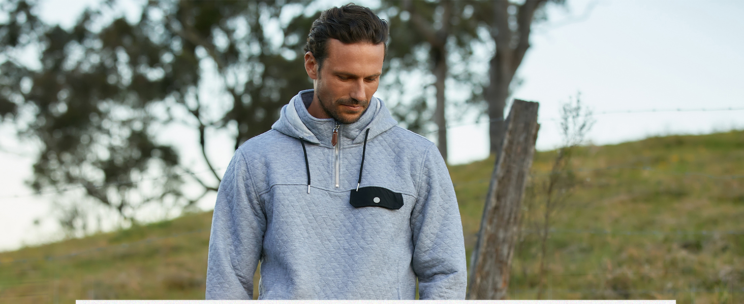 JMIERR Men's Quilted Sweatshirt