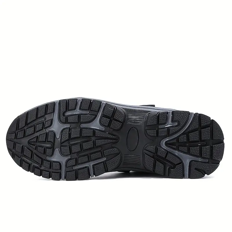 mens slip resistant snow boots winter thermal shoes windproof hiking boots with fuzzy lining details 6