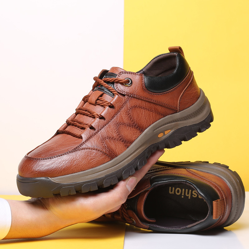 🔥ON THIS WEEK SALE 70% OFF🔥 Men's Casual Hand Stitching Leather Arch Support Shoes(Buy 2 For Free Shipping)
