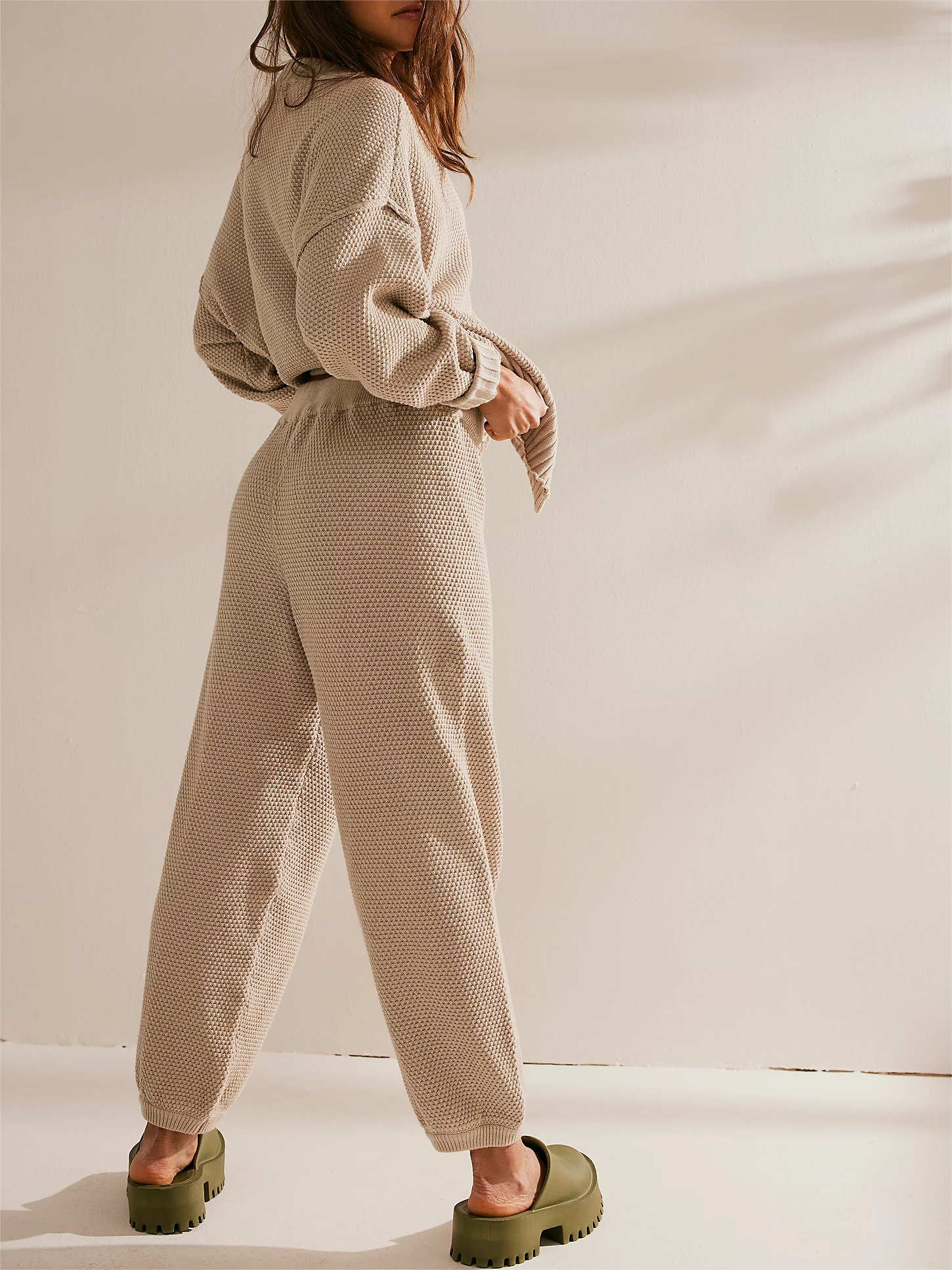 New Soft Ribbed Knit Set 