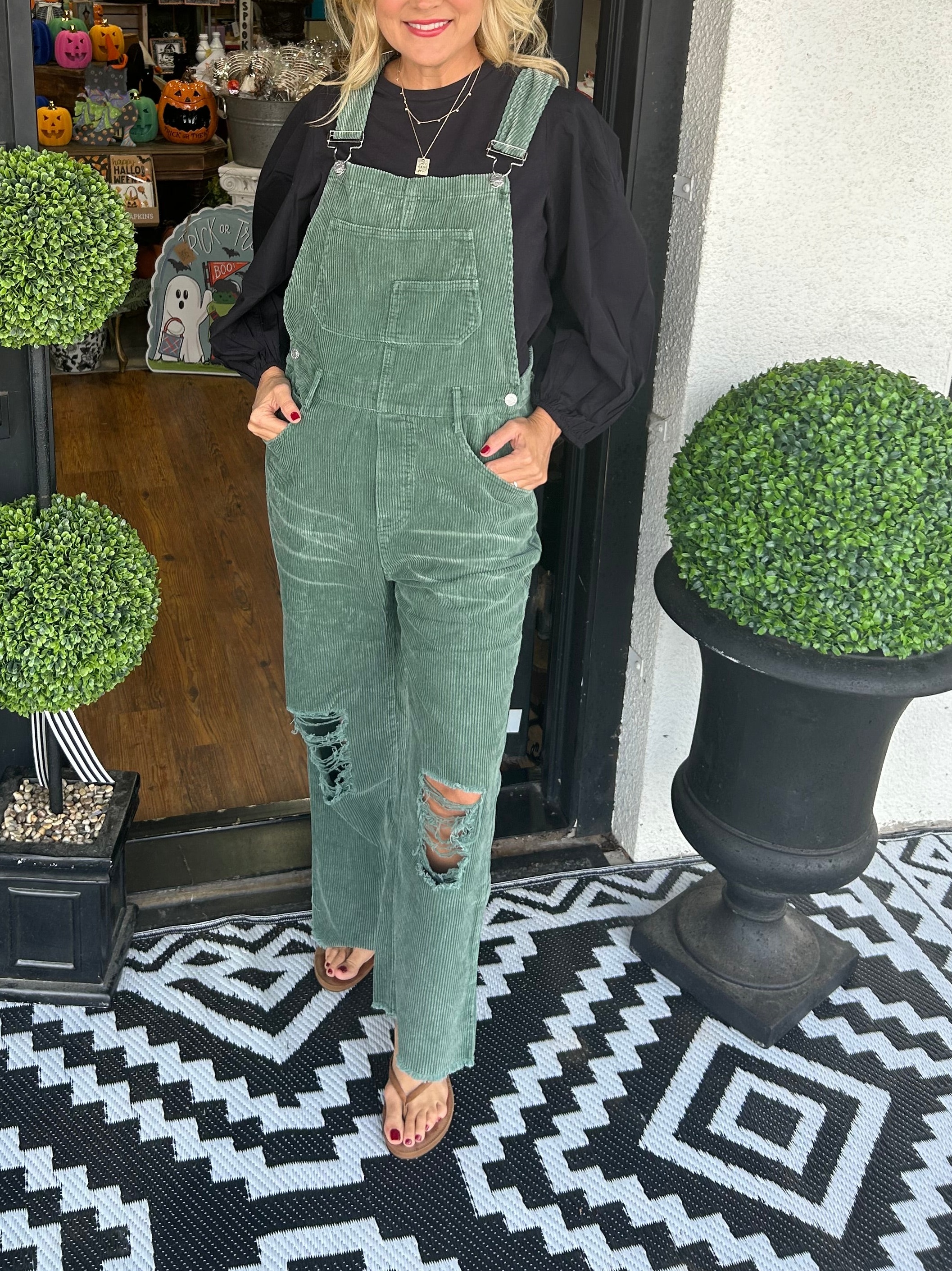 Women's Ripped Overalls Jumpsuit 