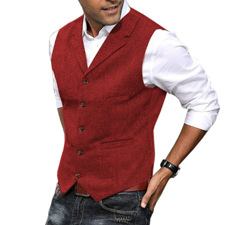 Retro Herringbone Vest