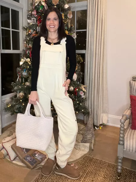 Christmas Sale 50% OFF - 2024 New Women's Fleece Warm Overalls Loose Casual Jumpsuits 