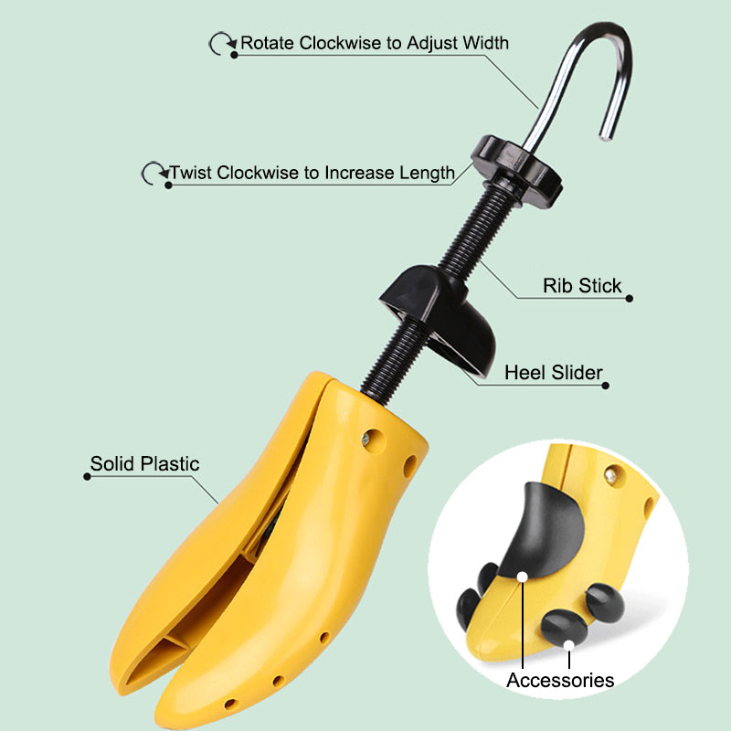  Stretcher Shoe Trees, Adjustable Length & Width for Men