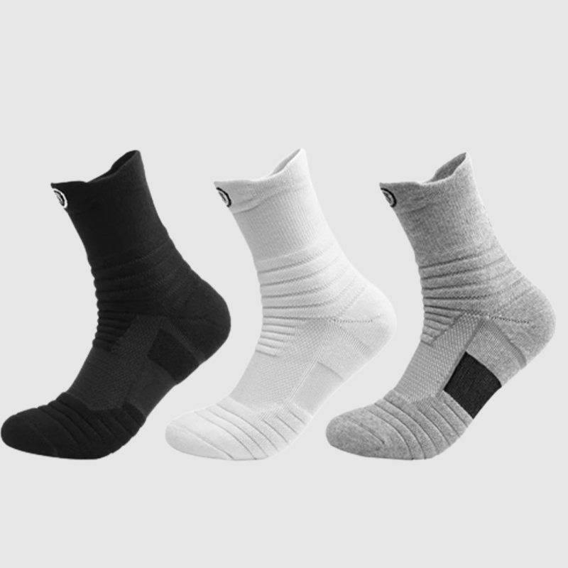 Men's Thickened Towel Bottom, Terry Socks, Elite Socks, High Top Running, Outdoor Socks, Sports Socks