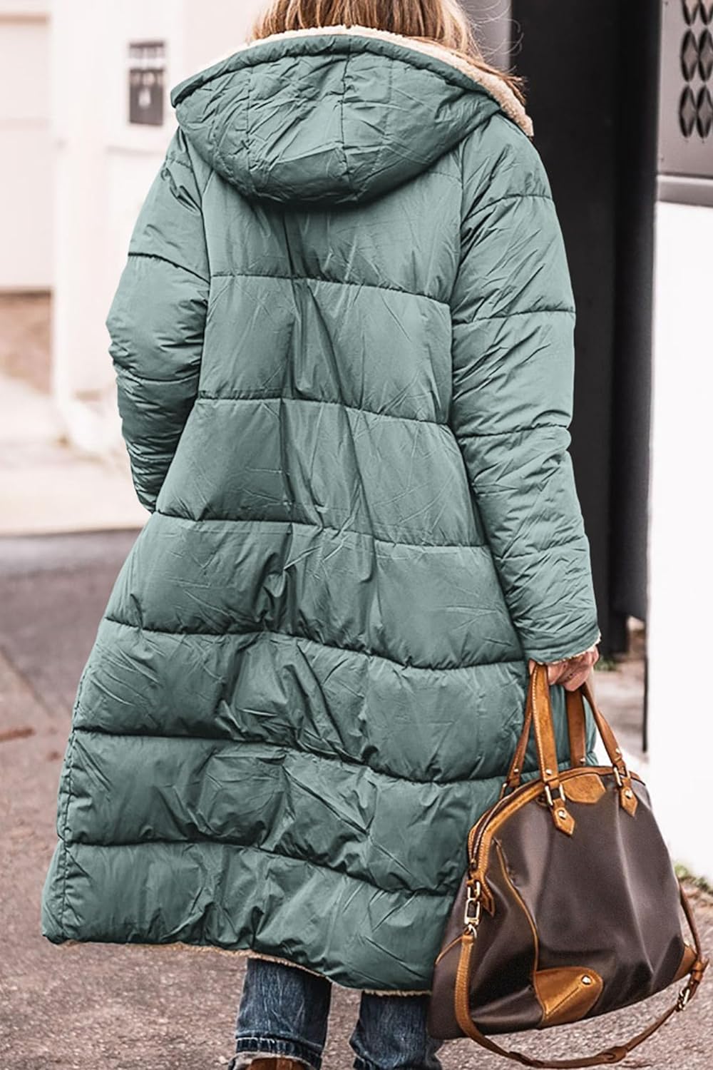 Women's 2024 Winter Fashion Clothes Oversized Shearling Fleece Long Coats Jackets