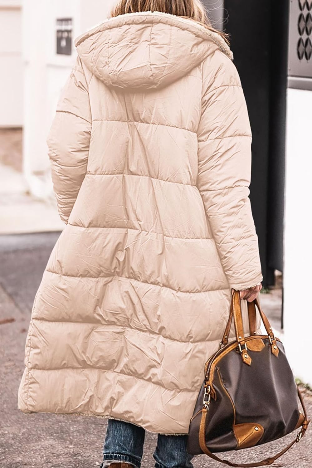 Women's 2024 Winter Fashion Clothes Oversized Shearling Fleece Long Coats Jackets