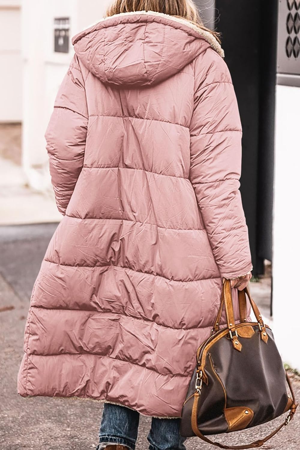 Women's 2024 Winter Fashion Clothes Oversized Shearling Fleece Long Coats Jackets
