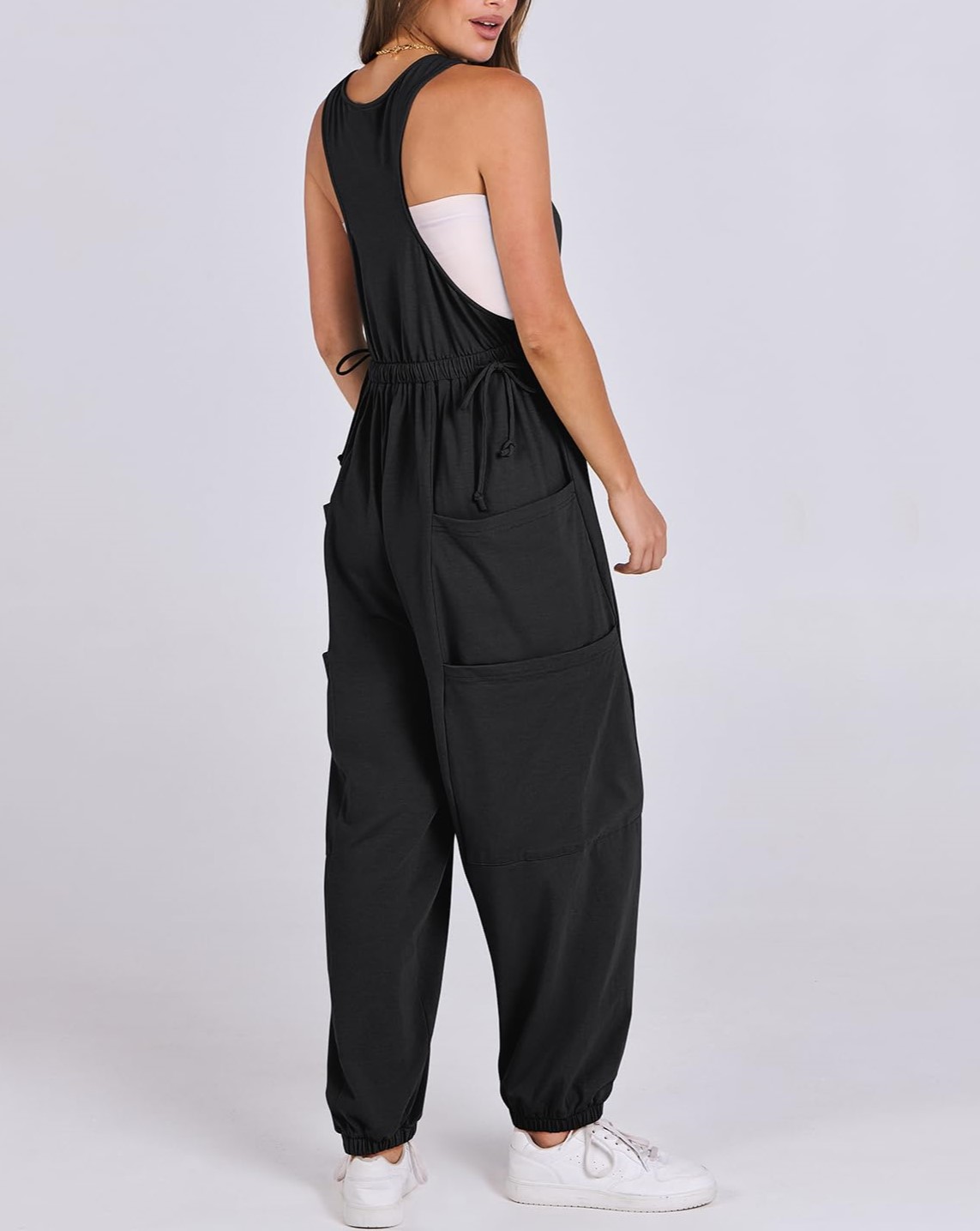 Women's Sleeveless Baggy Harem Jumpsuits 
