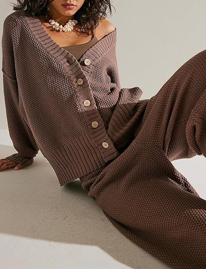 New Soft Ribbed Knit Set 