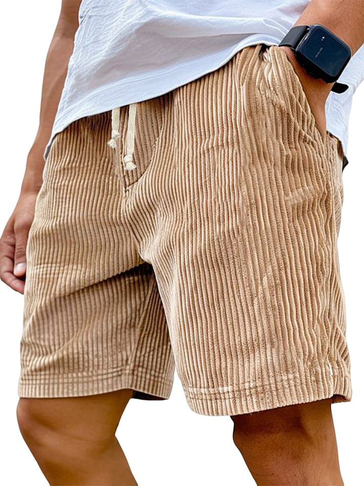 Men's Corduroy Casual Shorts