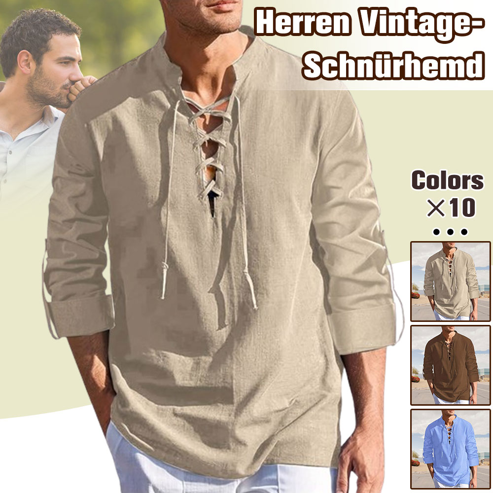 THERLING  Langärmlige Herrenoberteile aus Baumwolle und Leinen